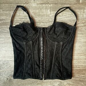black cami tank / corset tank